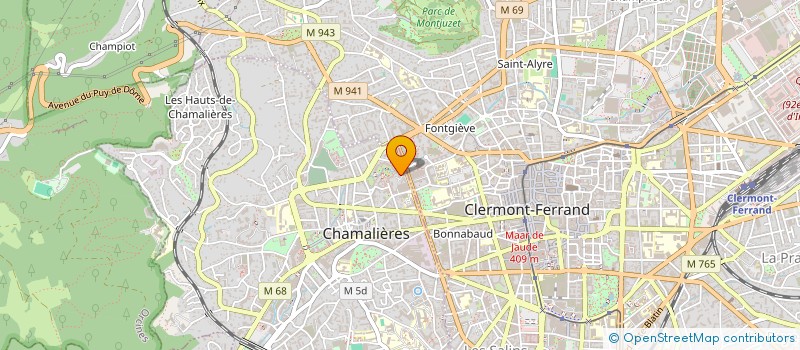 localisation de l'entreprise LES RAYONS DE SOLEIL à CHAMALIERES