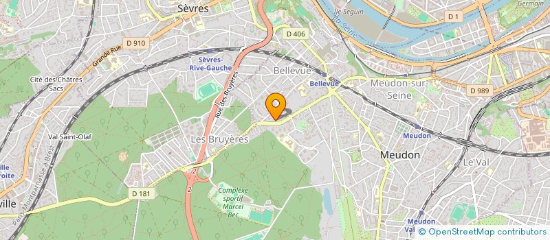 localisation de l'entreprise LES RAYONS DE SOLEIL DU BRESIL à MEUDON
