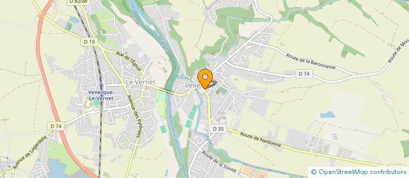 localisation de l'entreprise LES RAYONS VERTS à VENERQUE