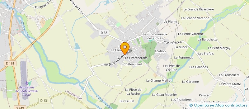 localisation de l'entreprise LES RDV DE LA TERRE NATIVE à CHATELLERAULT