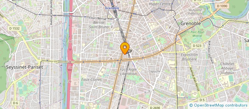 localisation de l'entreprise LES REALISATIONS CFM à GRENOBLE