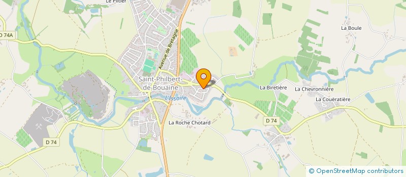 localisation de l'entreprise LES REALISATIONS DU BATIMENT  SAINT-PHILBERT-DE-BOUAINE