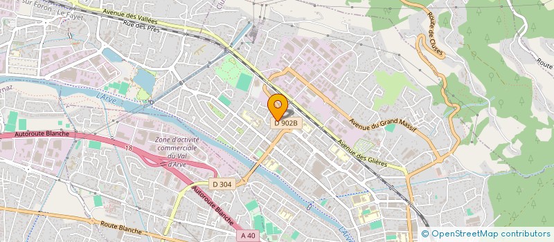 localisation de l'entreprise LES REBATS  CLUSES