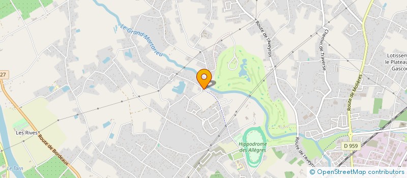 localisation de l'entreprise LES REBELLES  MONTAUBAN