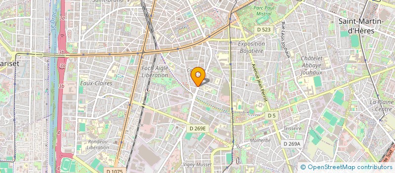 localisation de l'entreprise LES REBELLES - GRENOBLE  GRENOBLE