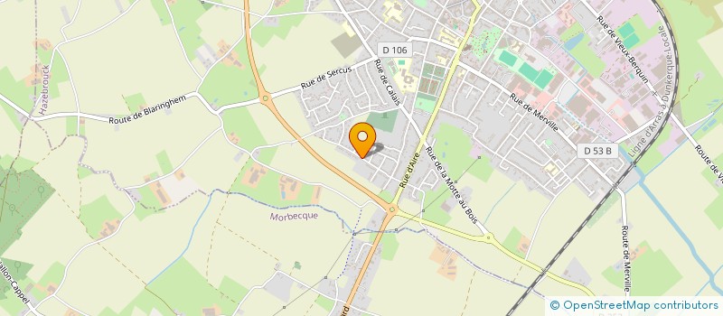 localisation de l'entreprise LES REBONDS D'OSCAR  HAZEBROUCK