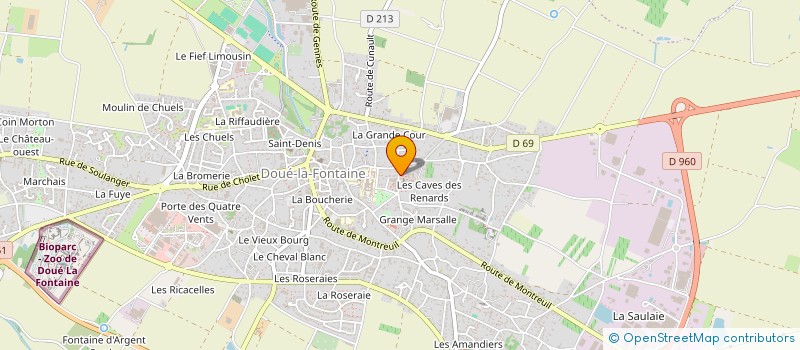 localisation de l'entreprise LES RECOLLETS MAISON DE SANTE à DOUE-EN-ANJOU