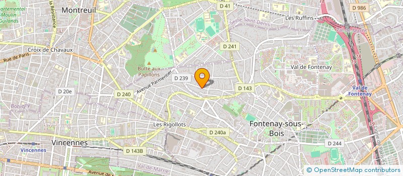 localisation de l'entreprise LES RECREATIVES à FONTENAY-SOUS-BOIS