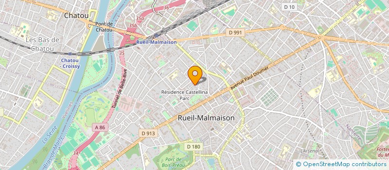 localisation de l'entreprise LES RECRUTEUSES  LE VESINET