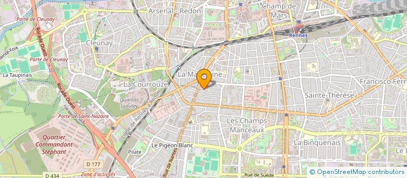 localisation de l'entreprise LES RECUPERABLES à RENNES