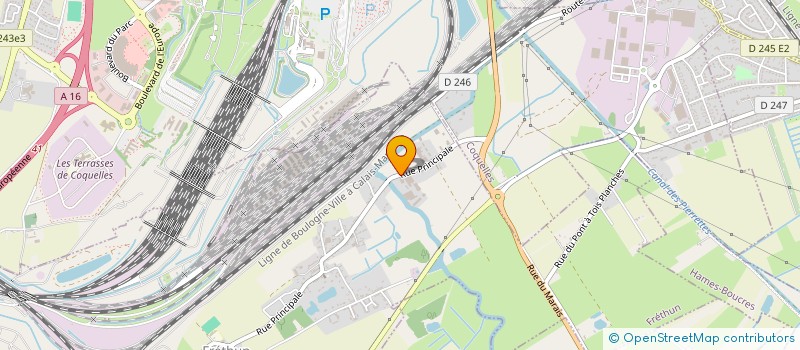 localisation de l'entreprise LES RECYCLES DU LITTORAL  FRETHUN