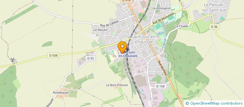 localisation de l'entreprise LES RED SOCKS (LRS)  SAINT-JUST-EN-CHAUSSEE