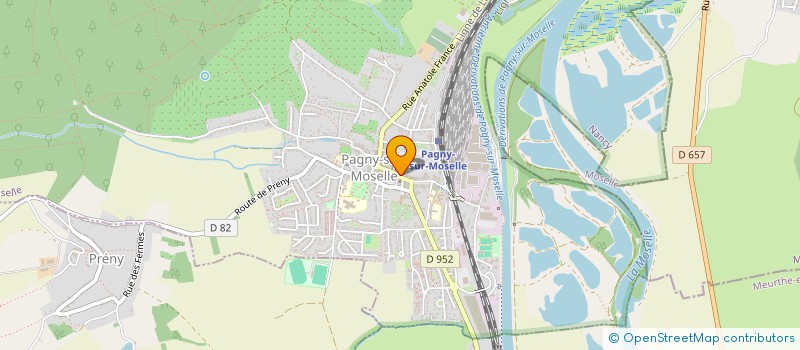 localisation de l'entreprise LES REDINGOTES à PAGNY-SUR-MOSELLE