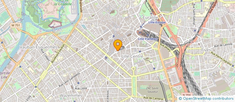 localisation de l'entreprise LES REDOUTABLES à LILLE