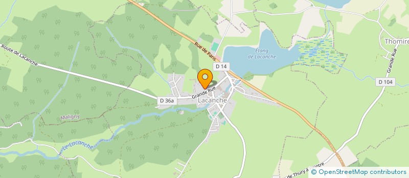 localisation de l'entreprise LES REFLETS D'ANA  LACANCHE