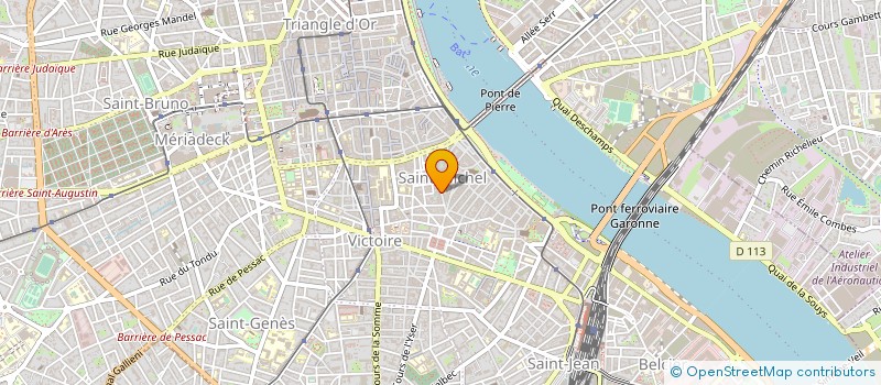 localisation de l'entreprise LES REFLETS D'HERMES à BORDEAUX