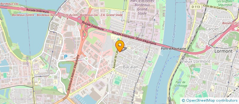 localisation de l'entreprise LES REFLETS D OR - BTP à BORDEAUX