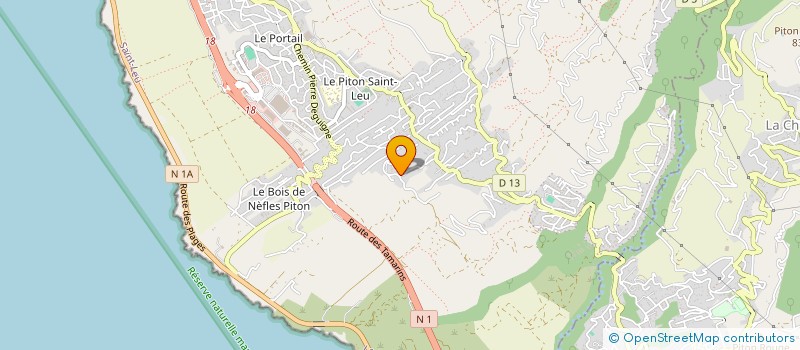localisation de l'entreprise LES REFLETS DE LA LUNE à SAINT-LEU