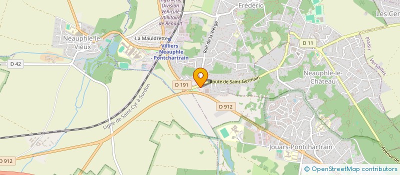 localisation de l'entreprise LES REFLETS DE LA MER à VILLIERS-SAINT-FREDERIC