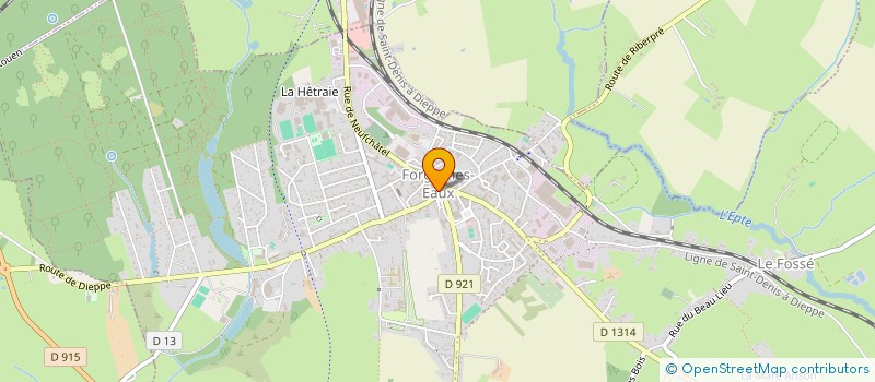 localisation de l'entreprise LES REFLETS DU MIROIR  FORGES-LES-EAUX