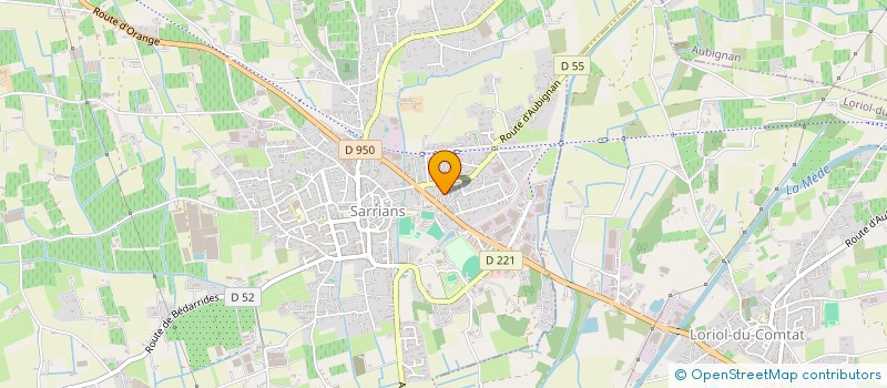 localisation de l'entreprise LES REFLETS DU PEINTRE à SARRIANS