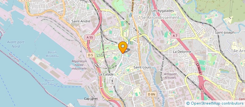 localisation de l'entreprise LES REFRAINS DU SOLEIL à MARSEILLE