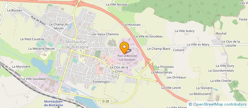 localisation de l'entreprise LES REGALS D'ARMORIQUE  MONTAUBAN-DE-BRETAGNE