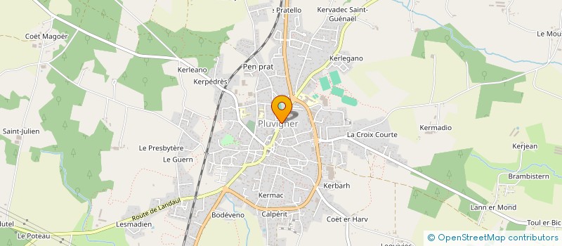 localisation de l'entreprise LES REGATES  PLUVIGNER