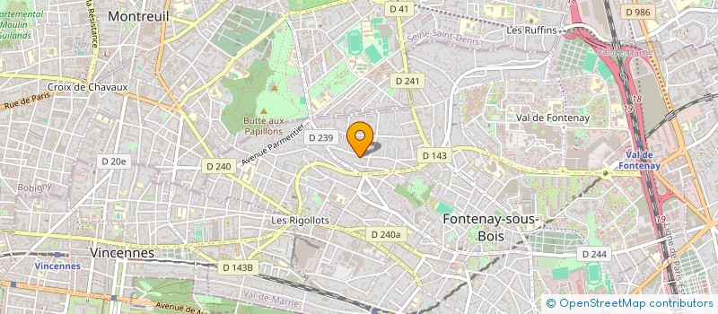 localisation de l'entreprise LES REGENTS DE L'IMMOBILIER à FONTENAY-SOUS-BOIS