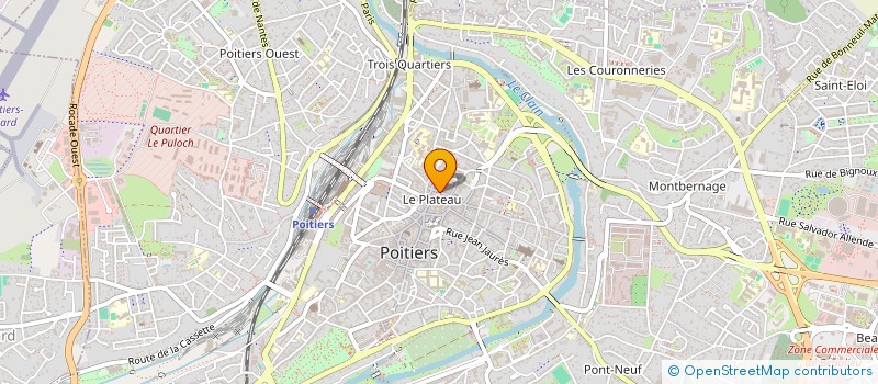 localisation de l'entreprise LES REGRATTIERS à POITIERS