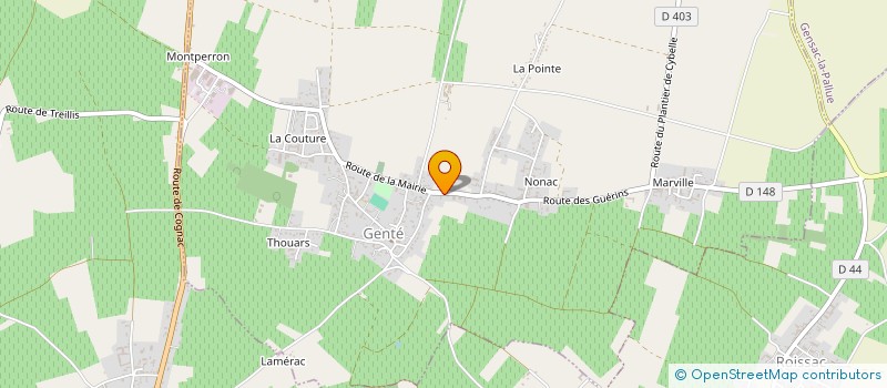 localisation de l'entreprise LES REIGNIERS  GENTE