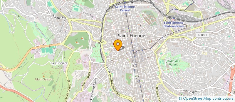 localisation de l'entreprise LES REIN'ETTES  SAINT-ETIENNE