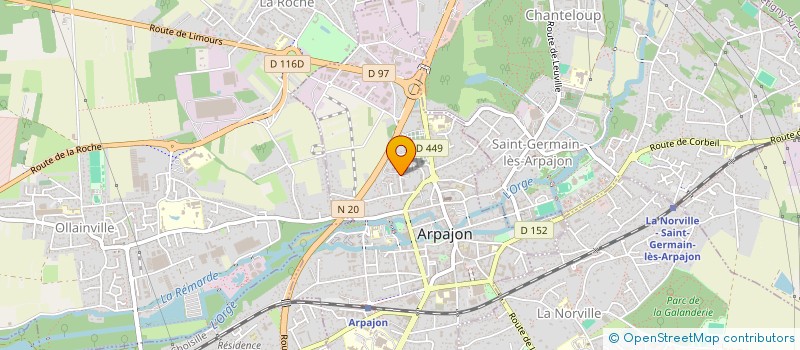 localisation de l'entreprise LES REINES 2 LA VIE (LR2V) à ARPAJON