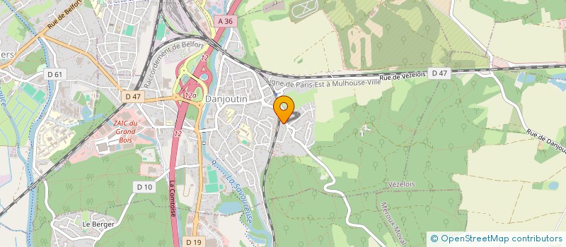 localisation de l'entreprise LES REINES DES PERCHES à DANJOUTIN