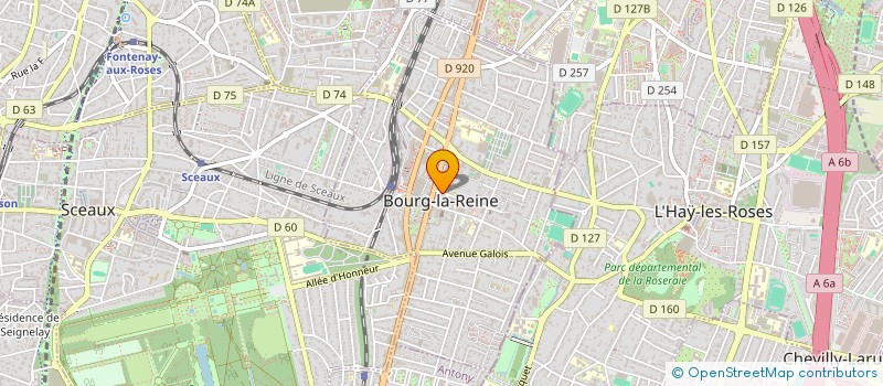 localisation de l'entreprise LES REINES DU ZEN à BOURG-LA-REINE