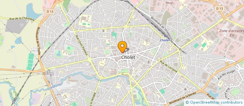 localisation de l'entreprise LES REJETTES à CHOLET