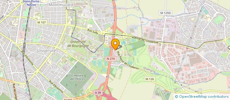 localisation de l'entreprise LES RELAIS BLEUS DIJON MIRANDE à DIJON