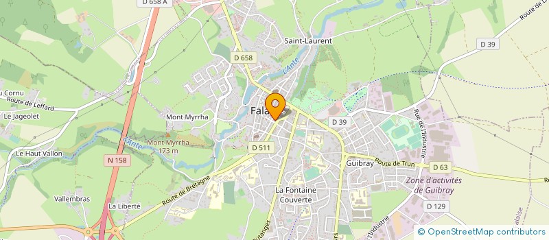 localisation de l'entreprise LES RELAIS D'INSERTION à FALAISE
