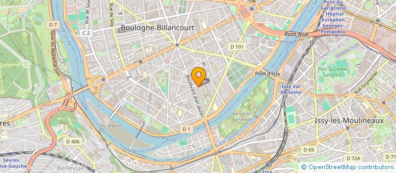 localisation de l'entreprise LES RELAIS DE LA FORME à BOULOGNE-BILLANCOURT