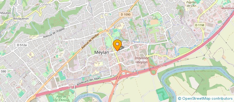 localisation de l'entreprise LES RELAIS DE MEYLAN à MEYLAN