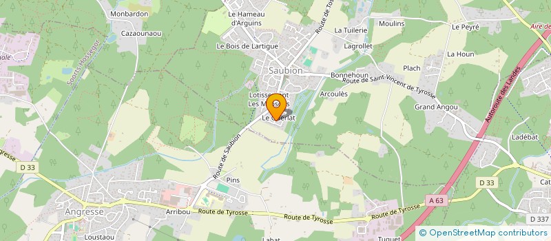 localisation de l'entreprise LES RELAIS DU JARA  SAUBION