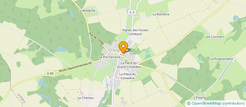 localisation de l'entreprise LES RELAIS IMMO à ORBIGNY