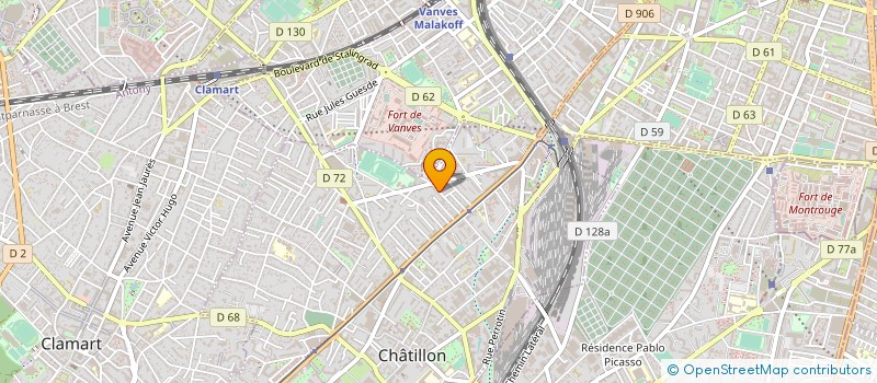 localisation de l'entreprise LES RELIURES DE CHATILLON à CHATILLON