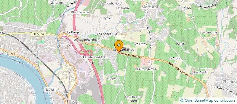 localisation de l'entreprise LES REMIZIERES à MERCUROL-VEAUNES