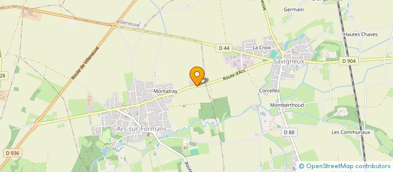 localisation de l'entreprise LES REMP'ARS  ARS-SUR-FORMANS