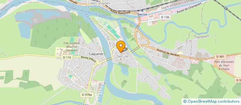 localisation de l'entreprise LES REMPARTS à DECIZE