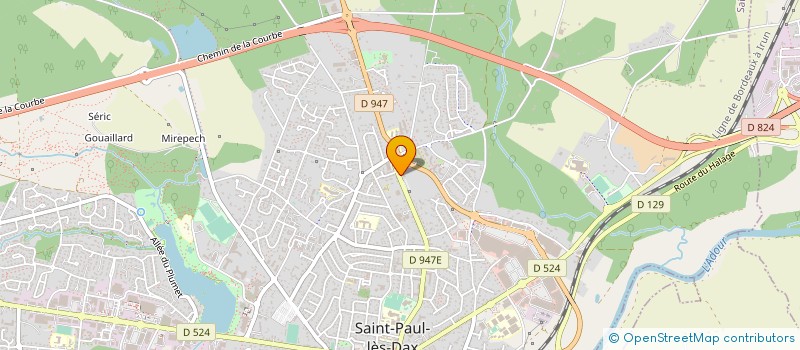 localisation de l'entreprise LES REMPARTS  SAINT-PAUL-LES-DAX