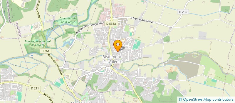 localisation de l'entreprise LES REMPARTS à BEAUMONT-LES-VALENCE