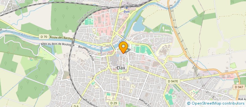 localisation de l'entreprise LES REMPARTS à DAX
