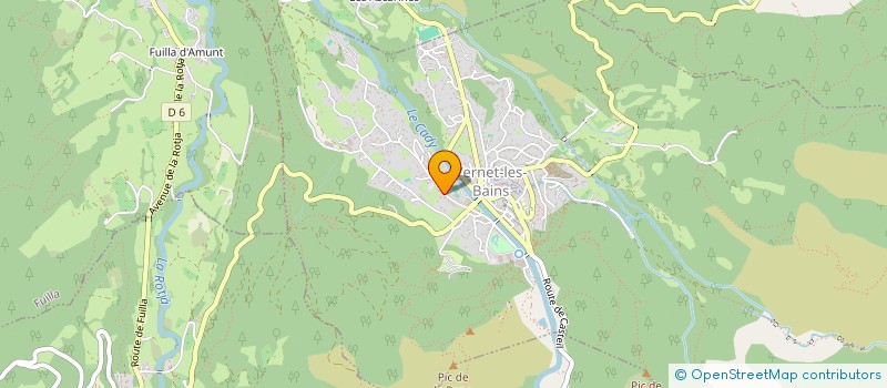 localisation de l'entreprise LES REMPARTS à VERNET-LES-BAINS